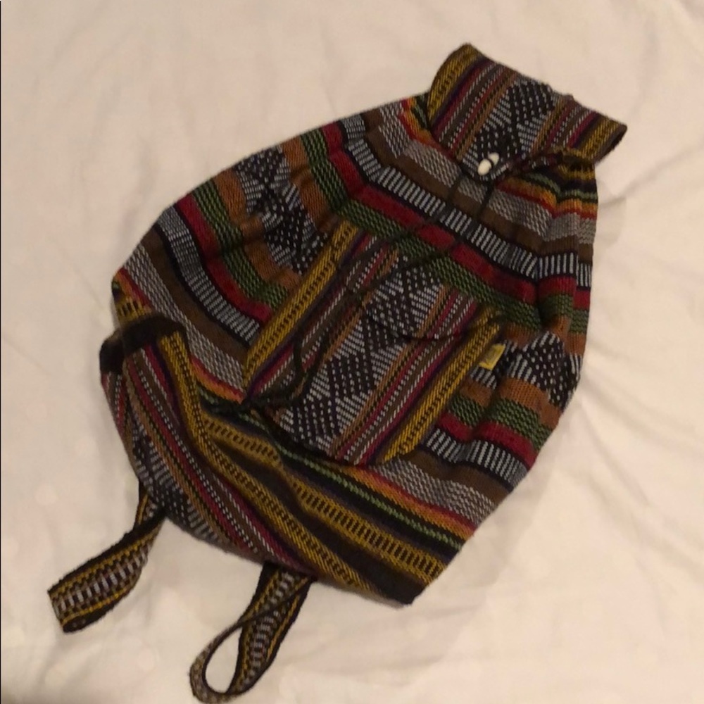 Authentic Rasta beach knit backpack 🎒